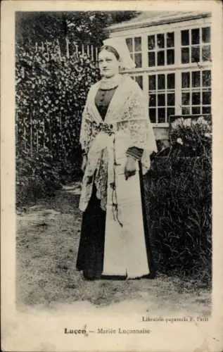 Ak Luçon Vendée, Mariée Luçonnaise