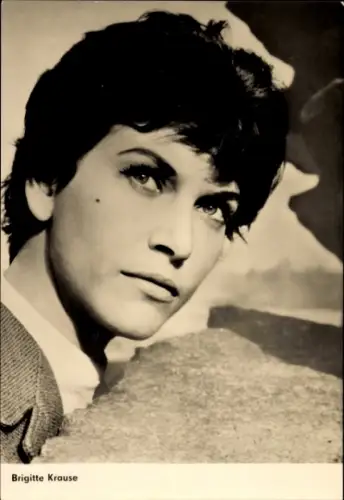 Ak Schauspielerin Brigitte Krause, DEFA, Simplon Tunnel, Portrait