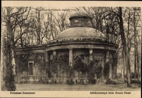 Ak Potsdam, Schloss Sanssouci, Antikentempel beim Neuen Palais