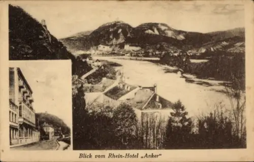 Ak Rolandseck Remagen am Rhein, Rhein-Hotel Anker, Ausblick