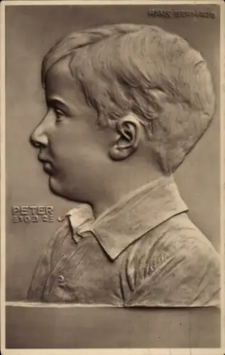 Künstler Ak Bernard, H., Peter, Kind-Porträt