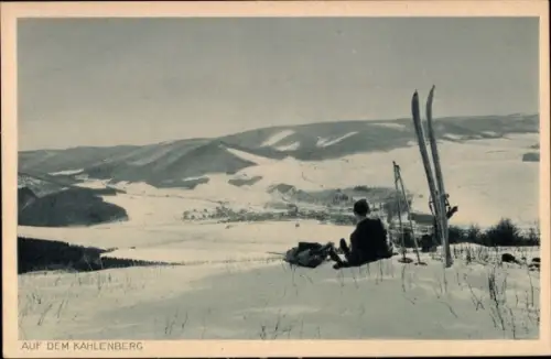 Ak Wien 19 Döbling Österreich, Kahlenberg, Winterlandschaft