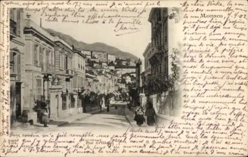 CPA La Condamine Monaco, Rue Grimaldi