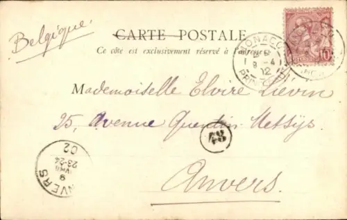 CPA La Condamine Monaco, Rue Grimaldi