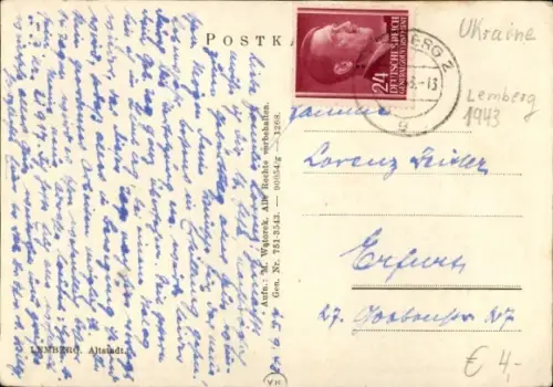 Ak Lwiw Lwów Lemberg Ukraine, Altstadt