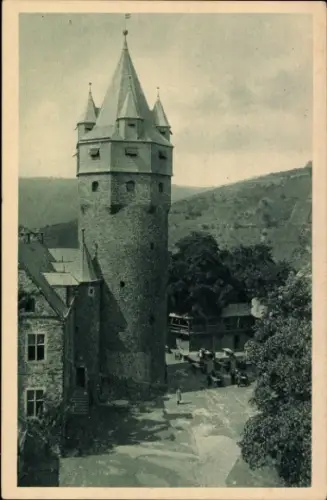 Ak Altena in Westfalen, Burg Altena, Turm