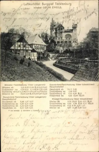 Ak Tecklenburg in Westfalen, Luftkurhotel Burggraf, Inh. Oscar Engels