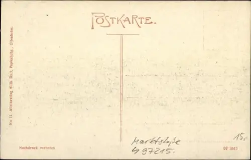 Ak Uffenheim in Mittelfranken, Marktstraße