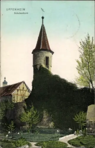 Ak Uffenheim in Mittelfranken, Schulzenturm
