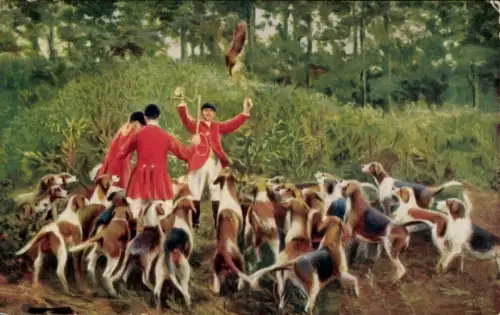 Ak Jagd, Jagdhunde, Jäger, Erlegtes Tier