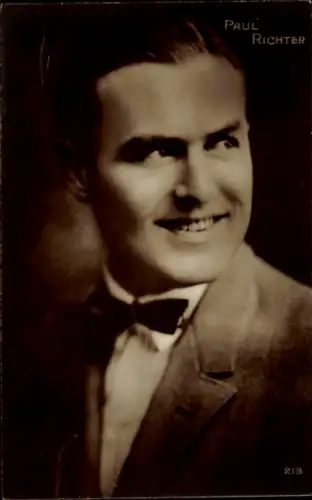 Ak Schauspieler Paul Richter, Portrait