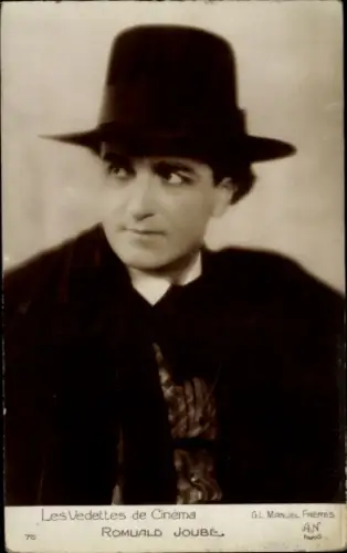 Ak Schauspieler Romuald Joube, Portrait