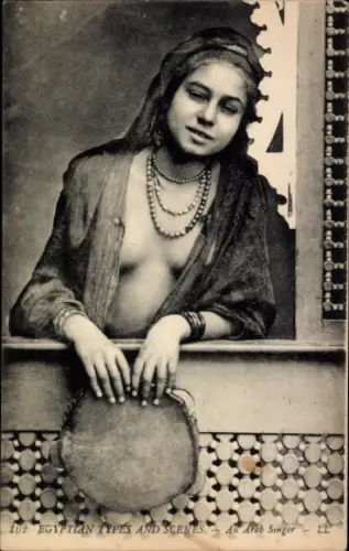 Ak Arabische Sängerin