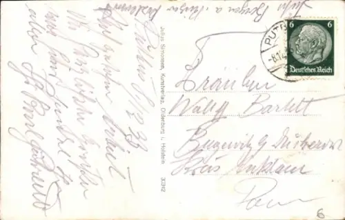 Ak Putbus auf der Insel Rügen, Tierpark, Hirsche