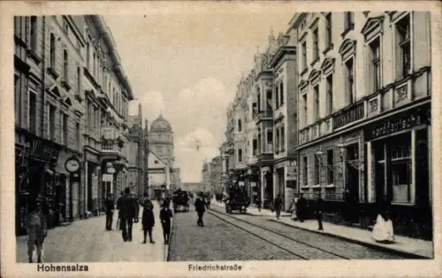 Ak Inowrocław Hohensalza Posen, Friedrichstraße, Geschäfte