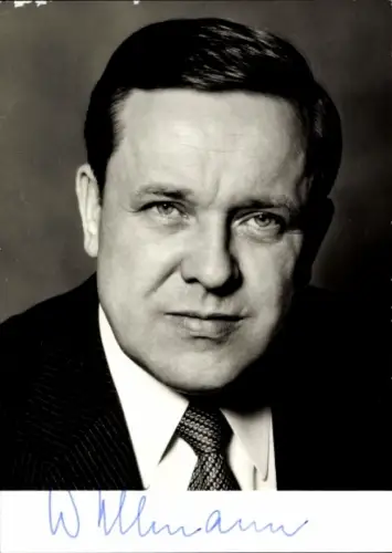 Foto Politiker Dr. Walter Wallmann, Oberbürgermeister der Stadt Frankfurt am Main, Autogramm