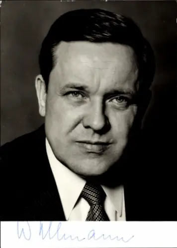 Foto Politiker Dr. Walter Wallmann, Oberbürgermeister der Stadt Frankfurt am Main, Autogramm