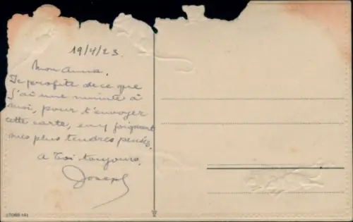 Präge Ak Weiße Mäuse