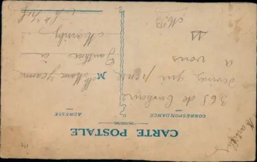 Seidenstick Ak Blumen, Knospe