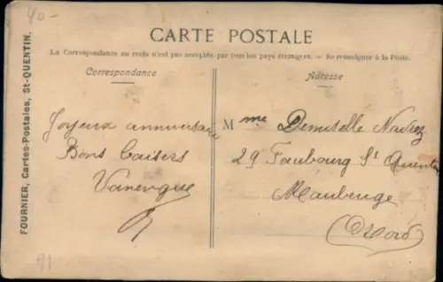 Seidenstick Ak Blumen, Vergissmeinnicht