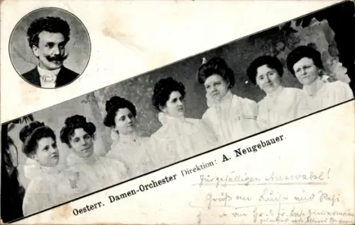 Ak Österreichisches Damen-Orchester, Direktion A. Neugebauer