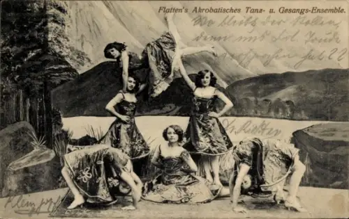 Ak Flattens Akrobatisches Tanz- und Gesangsensemble, Bühne