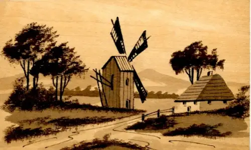 Holz Ak Windmühle, Wohnhaus