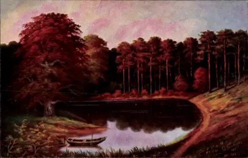 Künstler Ak Fiebiger, G., Herbstabend