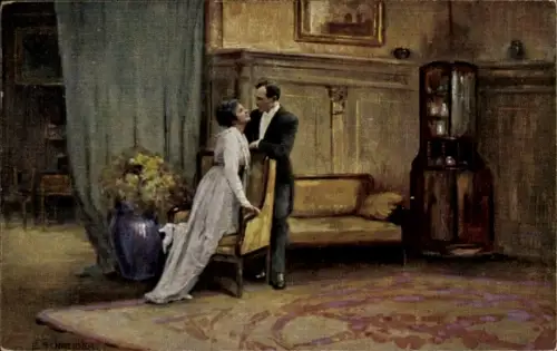 Künstler Ak Schneider, E., Auf ewig Dein, Mann und Frau, Liebespaar