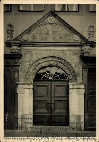 Ak Freiberg in Sachsen, Portal Obermarkt