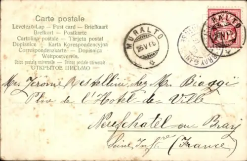 Präge Ak Basel Stadt Schweiz, St. Jakob Denkmal, Wappen