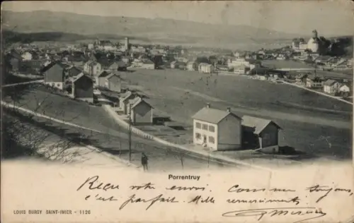 Ak Porrentruy Kanton Jura Schweiz, Gesamtansicht