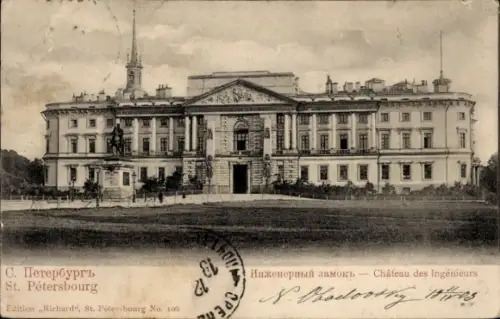 Ak Sankt Petersburg Russland, Chateau des ingenieurs