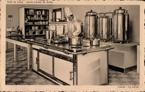 Ak Lüttich Lüttich Wallonien, Lycee Léonie de Waha, Kochen