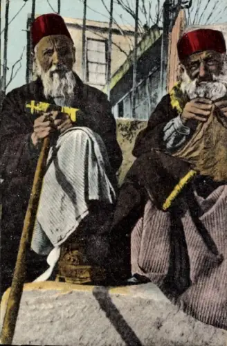 Judaika Ak Thessaloniki Griechenland, Types Juifs, Juden