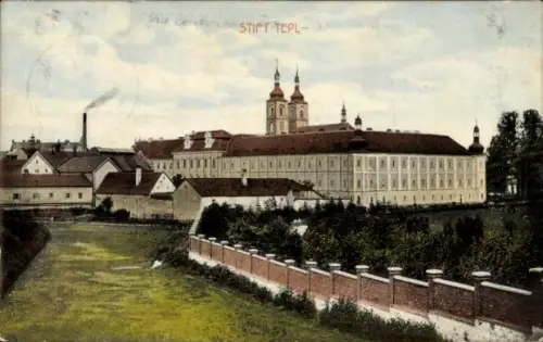 Ak Teplá Tepl Stadt Region Karlsbad, Stift Tepl