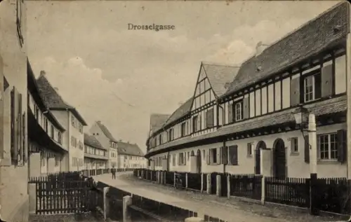 Ak Stockfeld Strasbourg Straßburg Elsass Bas Rhin, Drosselgasse