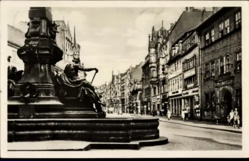 Ak Erfurt, Anger, Brunnen, Geschäfte