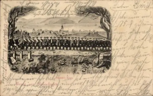 Ak Überlingen am Bodensee, Schwert-Tanz