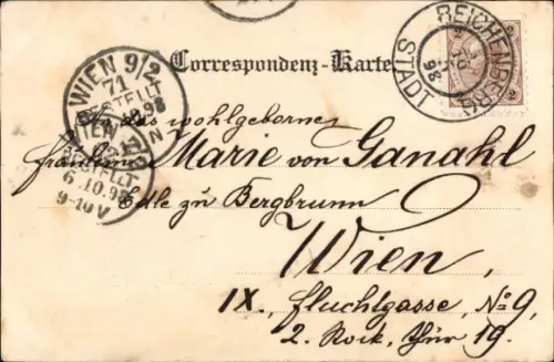 Ak Liberec Reichenberg Stadt, Gesamtansicht, Johannisstein