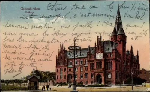 Ak Gelsenkirchen im Ruhrgebiet, Rathaus