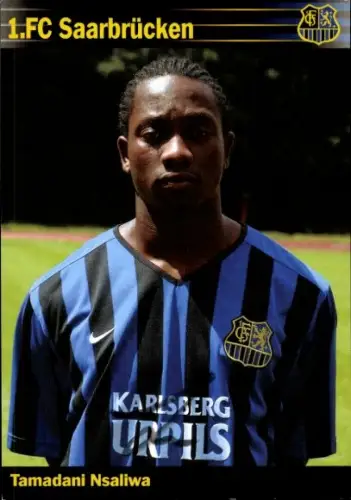 Autogrammkarte Fußballer Tamadani Nsaliwa, 1. FC Saarbrücken, Autogramm