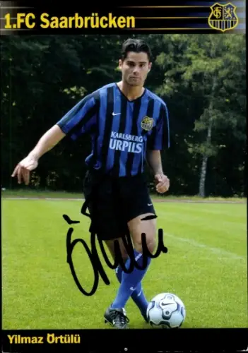 Autogrammkarte Fußballer Yilmaz Örtülü, 1. FC Saarbrücken, Autogramm