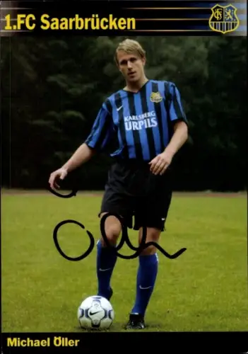 Autogrammkarte Fußballer Michael Öller, 1. FC Saarbrücken, Autogramm