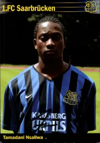 Autogrammkarte Fußballer Tamadani Nsaliwa, 1. FC Saarbrücken, Autogramm