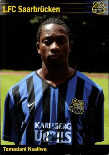 Autogrammkarte Fußballer Tamadani Nsaliwa, 1. FC Saarbrücken, Autogramm