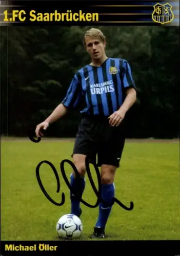 Autogrammkarte Fußballer Michael Öller, 1. FC Saarbrücken, Autogramm