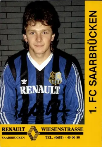Autogrammkarte Fußballer Bernd Rohrbacher, 1. FC Saarbrücken, Autogramm