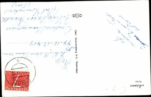 Ak Sänger Adamo, Portrait