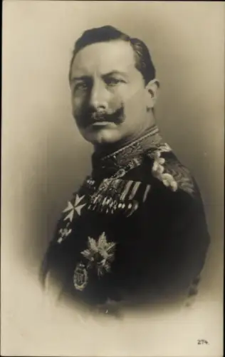 Ak Kaiser Wilhelm II, Portrait in Uniform